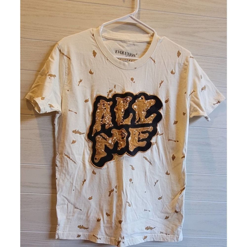 Evolution In Design All Me Paint Splash  T-shirt Mens Camo Streetwear Size Small